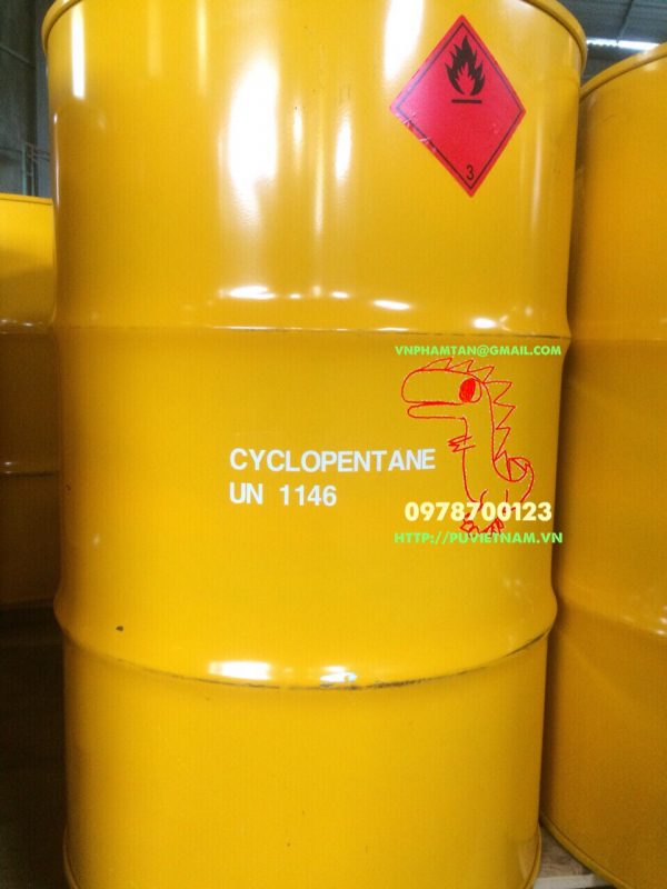 C5H10 Cyclopentane dạng phuy 150kg, 200L